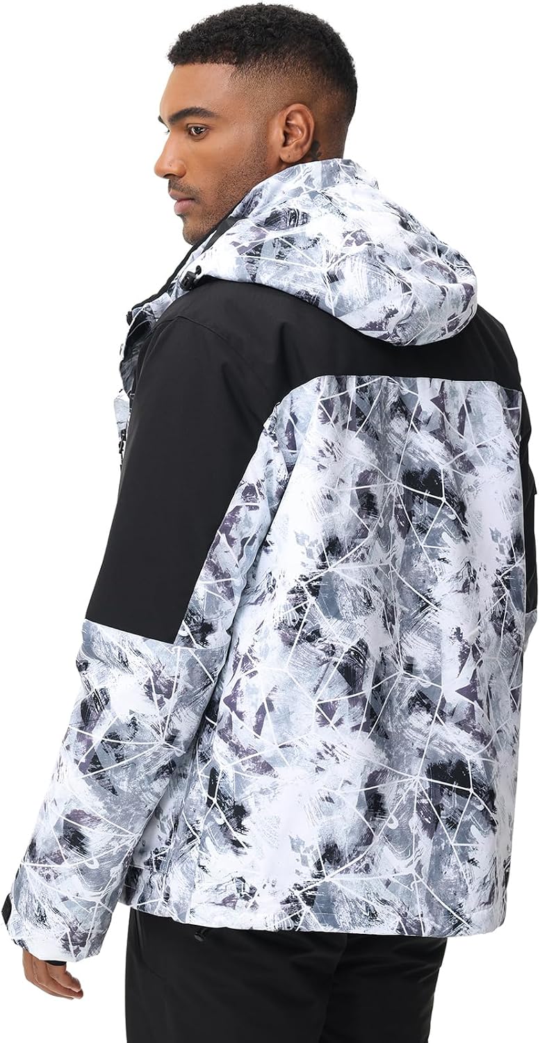 Men's Ski Suit Waterproof Snow Suits Two Piece Snowboard Jacket and Pants Set Outdoor Windproof Winter Warm Snowsuits