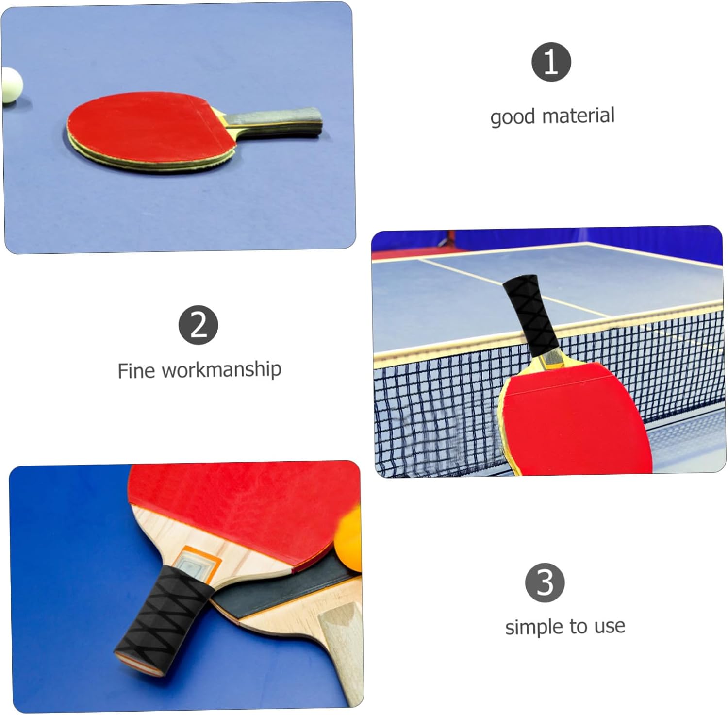 Table Tennis Racket Grip Replacement Protective Sleeve for Bat Handle and Comfortable