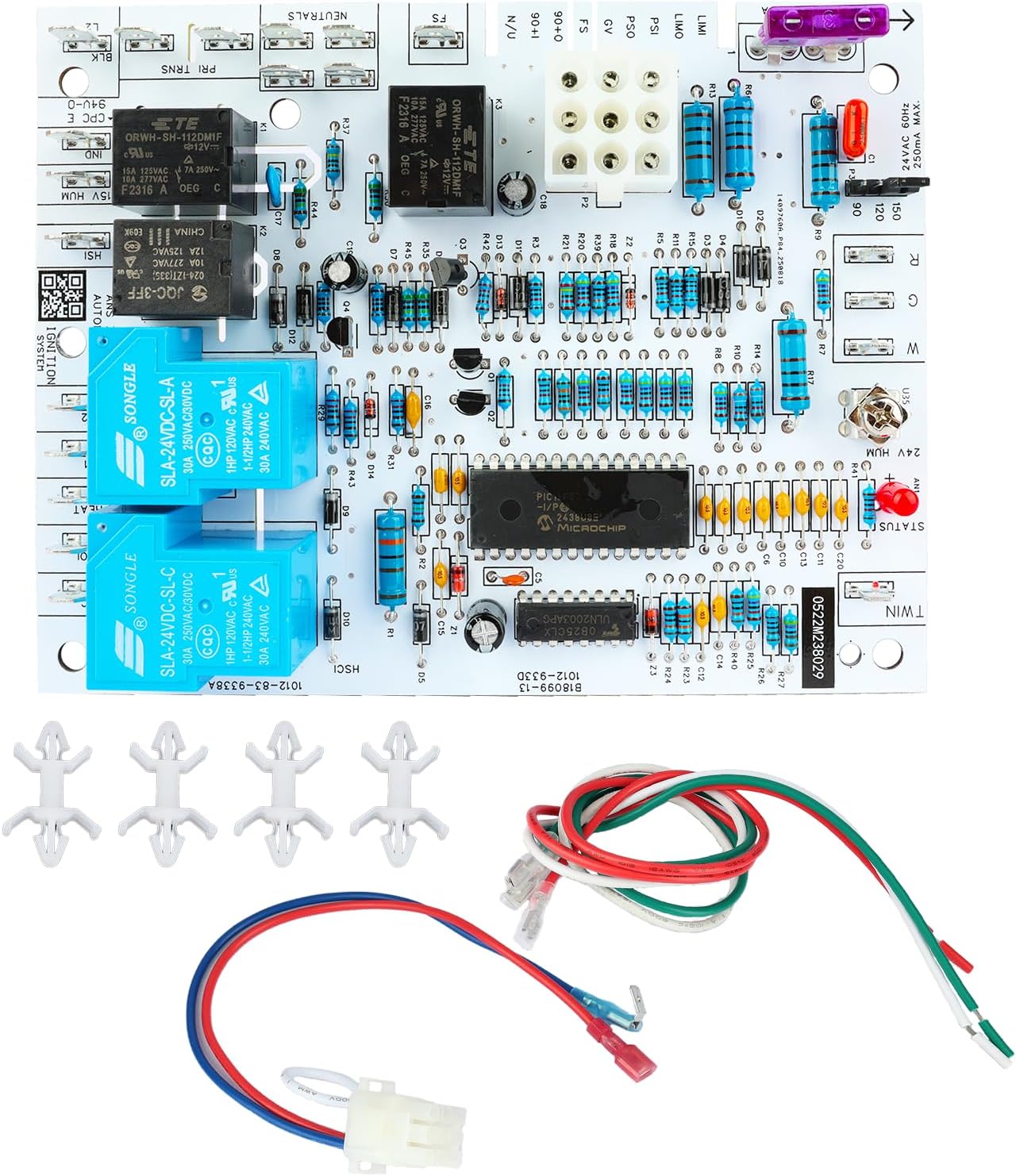 B18099-13 Furnace Control Circuit Board,For GDT/GMN/GMNT/GMP/GMPE/GMPH/GMPN/GMPV/GMT/GMTH/GPD/GSMS Series Replace for B1809910 B1809908S B1809908 B1809906S B1809906 ICM280 and more