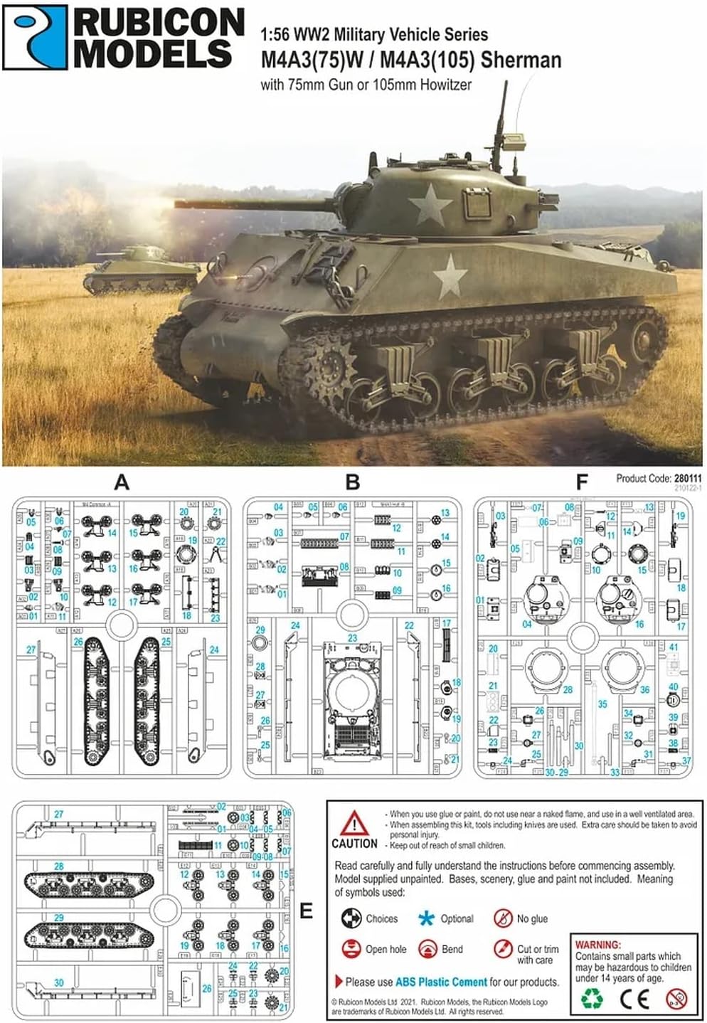 Rubicon Models M4A3(75) W / M4A3(105) RB0111