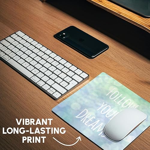 Miniatura 6 de 3dRose LLC - Alfombrilla de ratón (8.0 x 8.0 x 0.1 in), diseño de bokeh, color azul