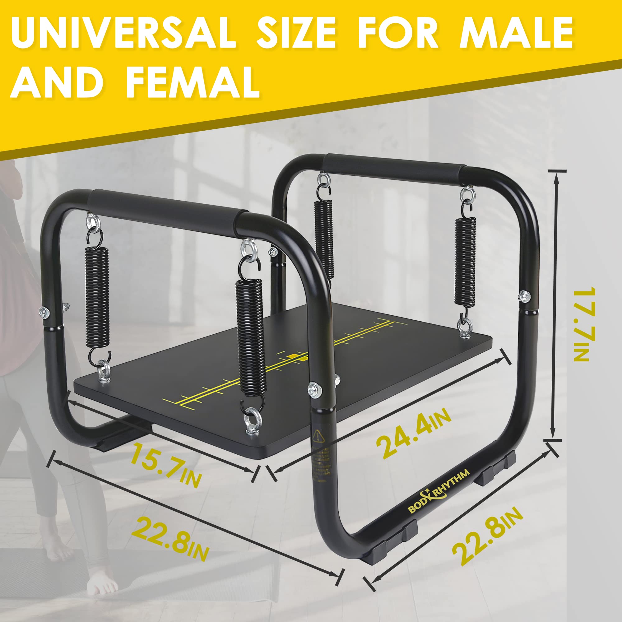 Kaichenyt Foldable Yoga Auxiliary Chair, W/Lumbar Back Support, Balance Handstand