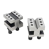 Vista 8 de HFS(R) Bloques en V con Juego de Abrazadera 1-3/8 x 1-3/8 x 1-3/16 Acero Endurecido Juego de Bloque en V de Ángulo de 90 Grados de Precisión