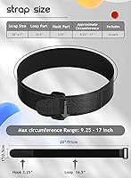 Vista 3 de Paquete de 24 correas de gancho y bucle, correas de cable de sujeción reutilizables, multiusos, organizador de cables, correas de seguridad