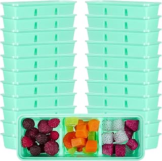 Hushee 25 Pack 17 oz Small Meal Prep Containers Snack Boxes, Green