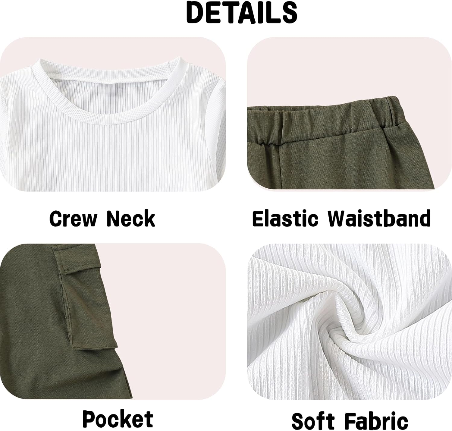 Tween Girls Clothes 2 Piece Outfit T-Shirt Top + Cargo Pants Teen Girl Clothing Set, Sizes 7-15 Years - Image 6
