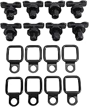 KIMISS Perno Filettato a Doppia Aletta con Binario a L, Anello di Ancoraggio in Acciaio Resistente per Pick-up Rimorchio Pianale di Camion RV ATV, Adatto per Il Fissaggio del Carico