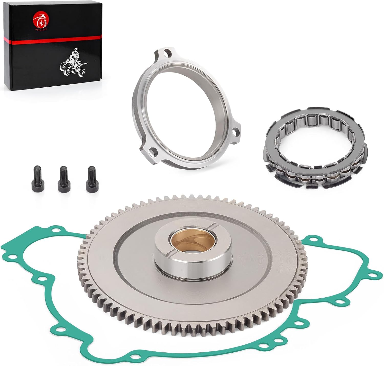 Starter Clutch One Way Bearing Idler Gear kit w/Gasket for Polaris RZR 900 1000 Ranger 1000 General 1000 PRO XD