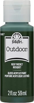 FolkArt Outdoor Acrylic Paint in Assorted Colors 2 Ounce, 1628 Thicket