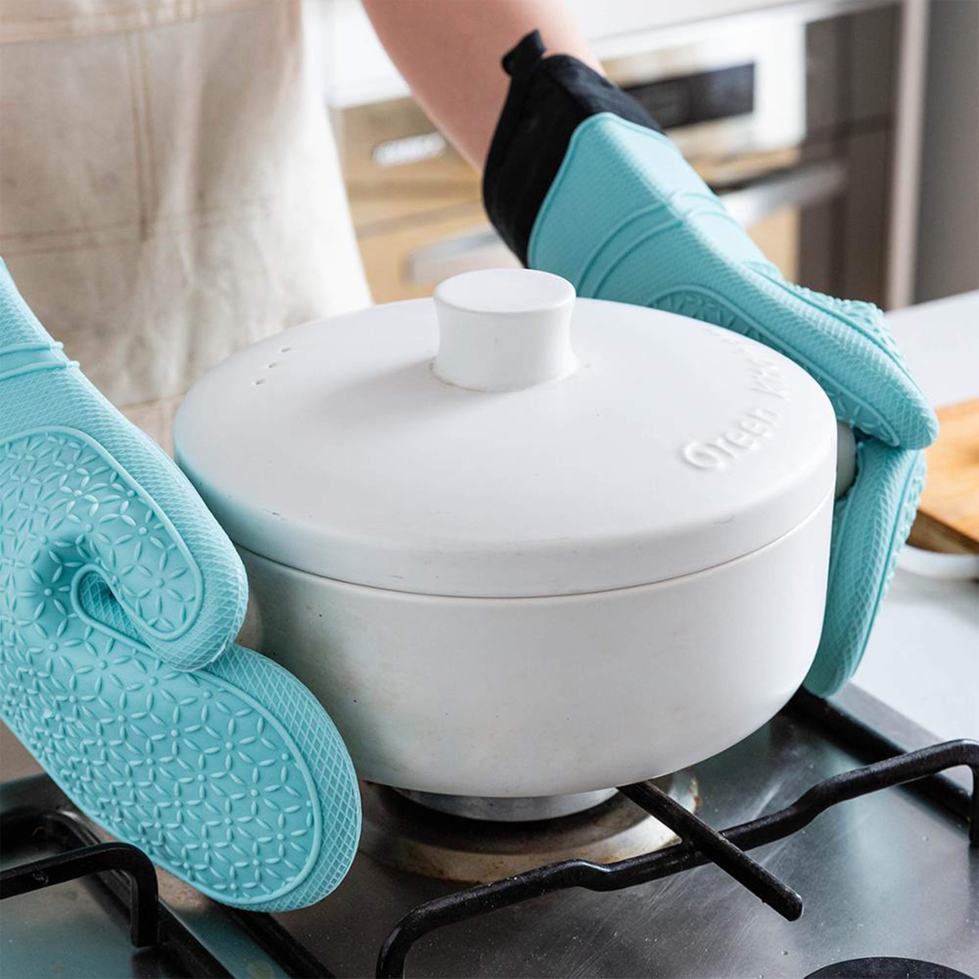 Gants De Cuisine Antidérapants Lavables Et Résistants À La Chaleur Pour Four À Micro-Ondes Gants De Cuisine Antidérapants Lavables Et Résistants À La Chaleur Pour Four À Micro-Ondes