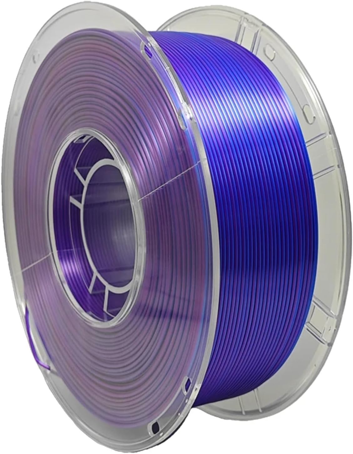 Silk Dual-Color PLA 3D Printer Filament 1.75mm 1KG (2.2LBS) – Two-in-One Color 3D Printing Material(Red-Green)