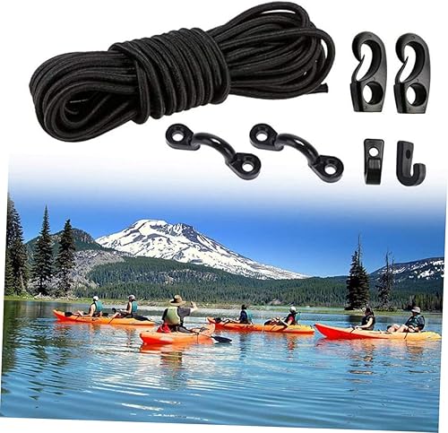 Miniatura 5 de Toddmomy Juego de 3 juegos de cuerdas elásticas para kayak, cuerdas elásticas con extremos de cuerda elástica, accesorios de cubierta, accesorios