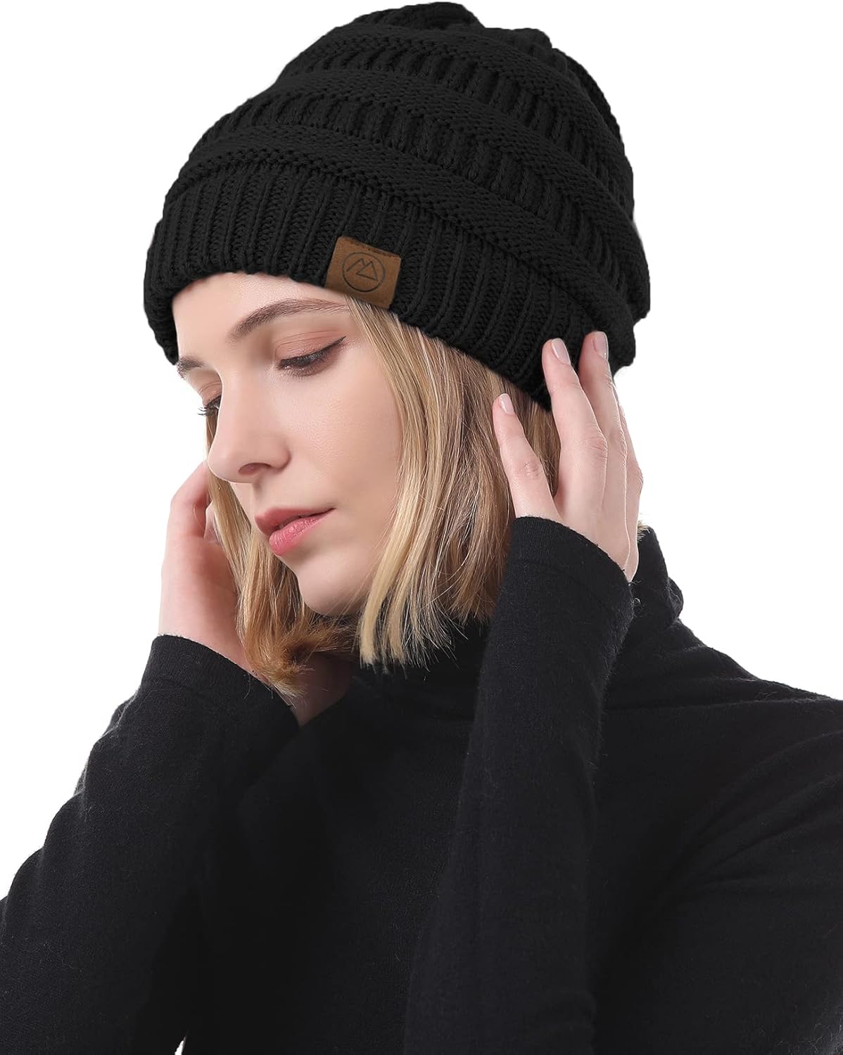 American Trends Winter Hats for Women 4 Pack Beanie Hats Caps Knit Chunky Slouchy Beanie Hats - Image 2