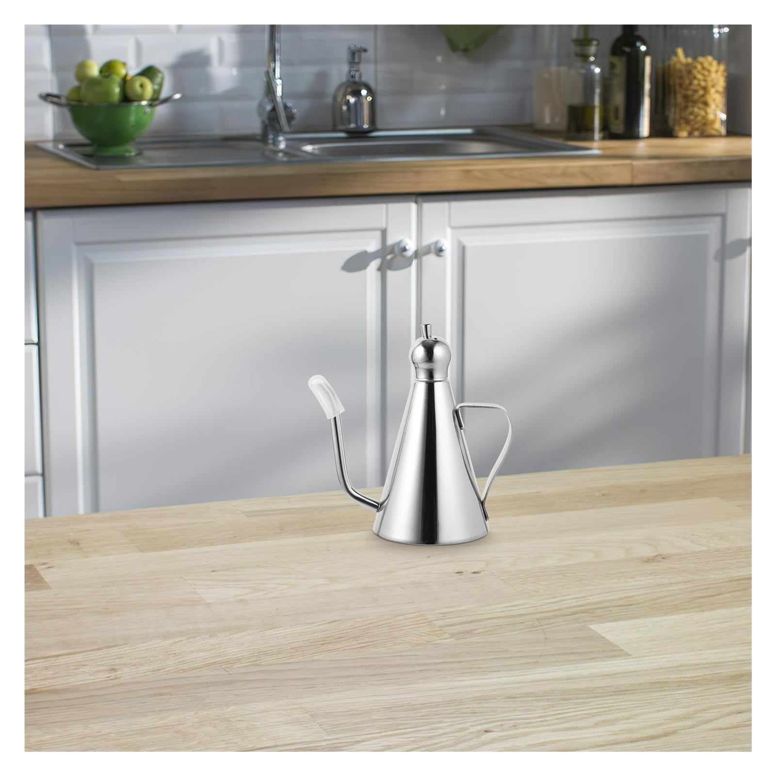 Bottiglia di olio in acciaio inossidabile 304 da 0,27 l/0,5 l/1 l - Dispenser for condimenti cucina(0.5L)