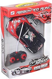 سيارة سباق سبيد ريسر بجهاز تحكم من فيوتشر بيونير - أحمر وأسود