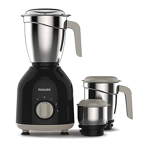 Philips HL7756/00 Mixer Grinder with 10-year warranty on product registration , 750W, 3 Jars (Black) thumbnail 4