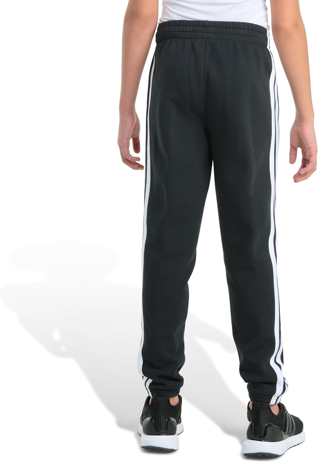 adidas Boys' Essential 3-Stripe Fleece Joggers (Big Kid)
