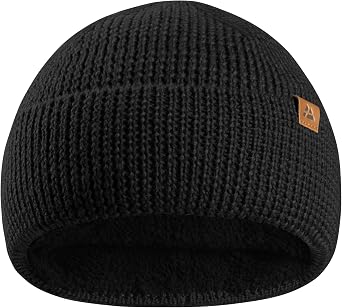 DANISH ENDURANCE Kids Beanie for Winter, Merino Wool Fleece Lined Hat