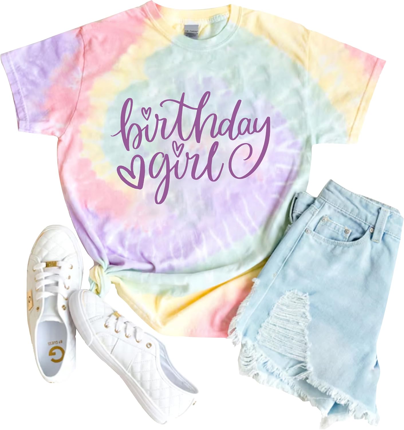 Birthday Shirt Girl Cute Birthday-Themed T-Shirt for Girls 4-14 Year
