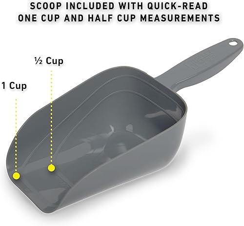 Miniatura 7 de Mighty Tuff Contenedor hermético de almacenamiento de alimentos para perros, hasta 36 libras, con cuchara para porciones, contenedor hermético de