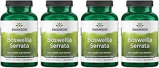 Boswellia Serrata - Whole Herb & Standardized Extract 120 Caps (4 Pack)