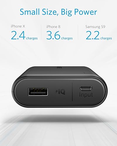 Miniatura 3 de Cargador de batería Anker PowerCore 10000 portátil, uno de los más pequeños y ligeros, batería externa de 10000 mAh, ultracompacto, tecnología de