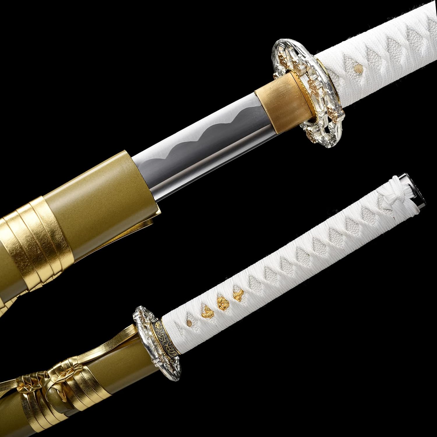 OYZ Katana Sword,Handmade 1060 High Carbon Steel Real Steel Samurai Swords,Mdemon Slayer Sword,Real Katana Samurai Swords Full Tang for Home Protection Collection and Gift - Image 4