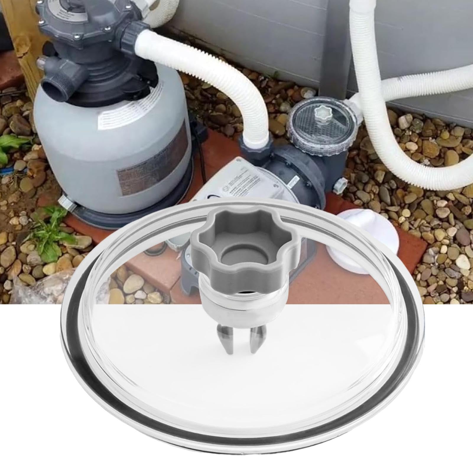 Coperchio Trappola Per Piscina E Valvola, 2 O-rings, cappa cestino