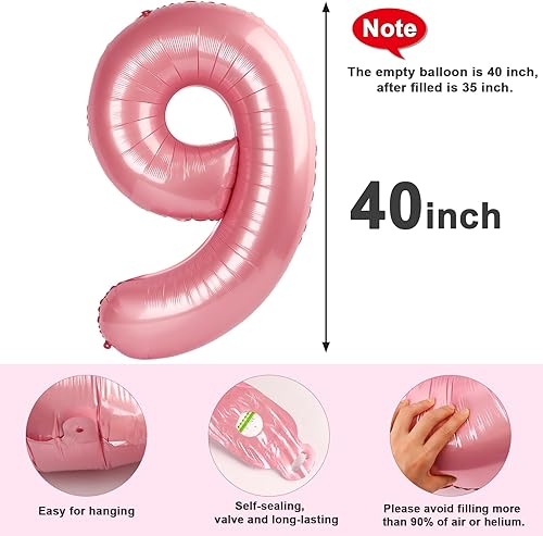 Vista 654 de Globos de números 0 de 40 pulgadas, globos negros de números para números 10, 20, 30, 40, 50, 60, 70, 80, 90, 100, globos de números 10, 20, 30, 40