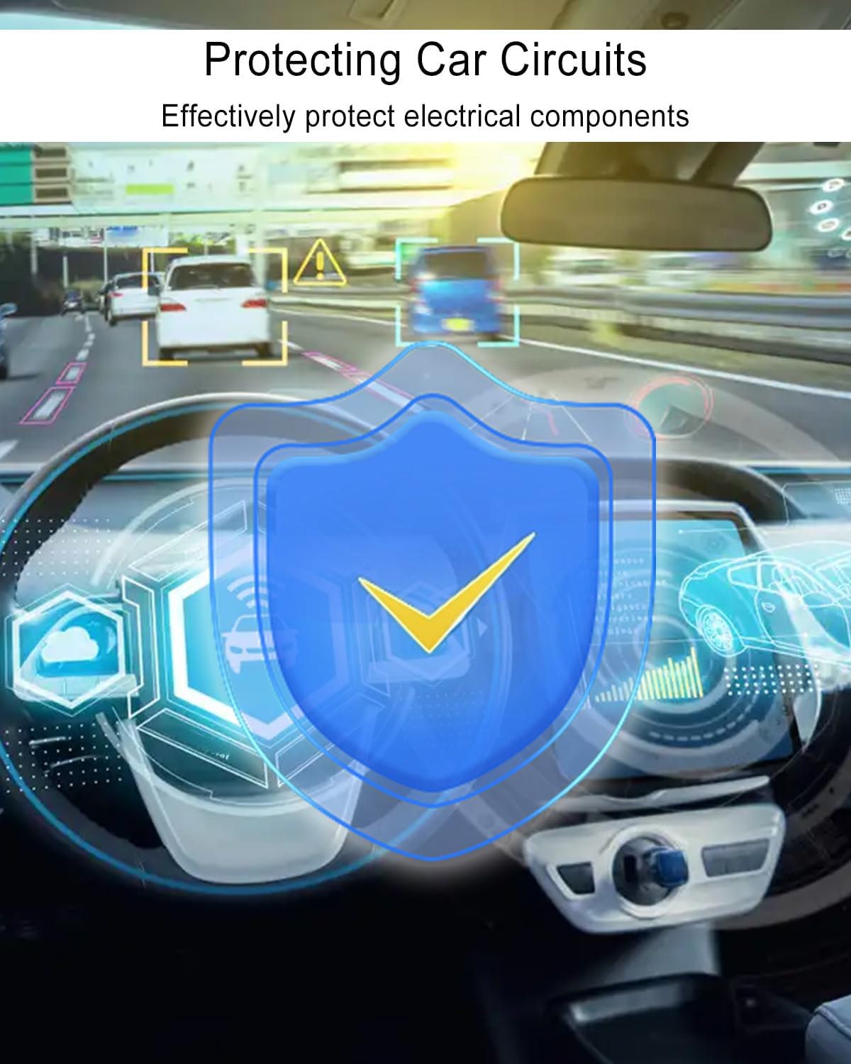 Battery Terminal Fuse Assy Compatible with Honda CR-Z 2011-2016 Fit 1.5 Hatchback 2009-2013 Replace 38210-TK6-003