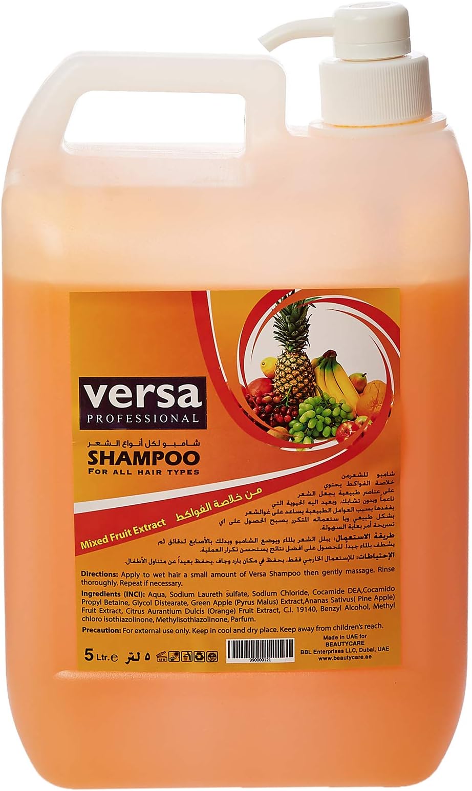 Hair Professional Mixed Fruit Extract Shampoo for Women, 5 Liter