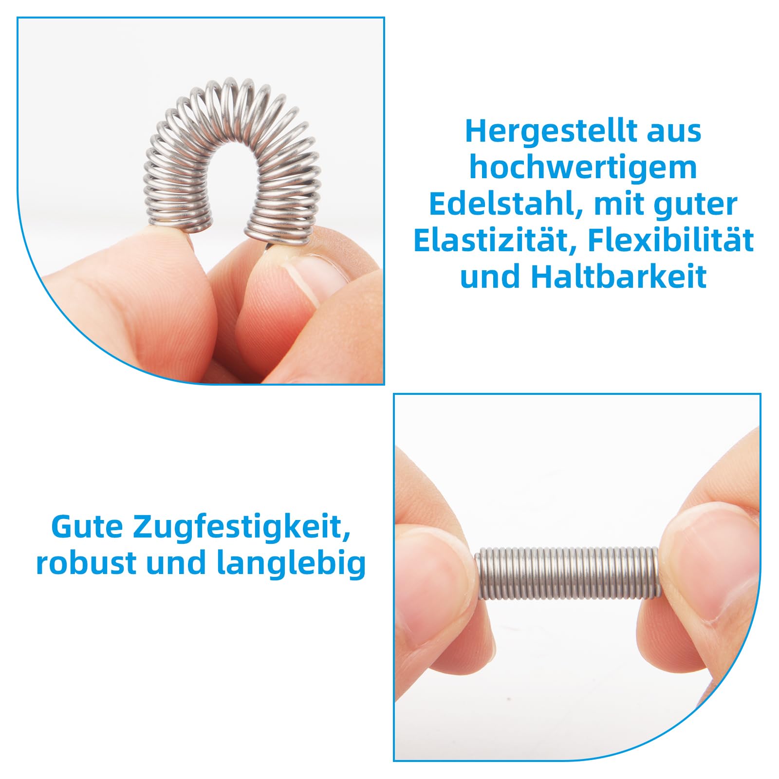 20 Molle Di Trazione In Acciaio Inox Con Gancio Doppio - 1/4'' X 1-1/2'' Per Riparazioni Fai Da Te - Foto 4