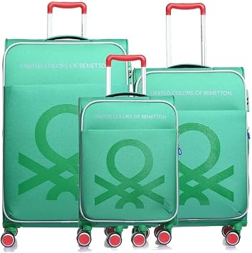 United Colors of Benetton 14bnt2200-set Unisex 3 L  Set Bavul Ye il