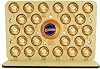 Christmas Advent Calendar Chocolate Holder With Stars- Magical Christmas Countdown - Large Stand Fits Terry's Chocolate Orange, Ferrero Rocher - Reusable Chocolates Not Included Star Design