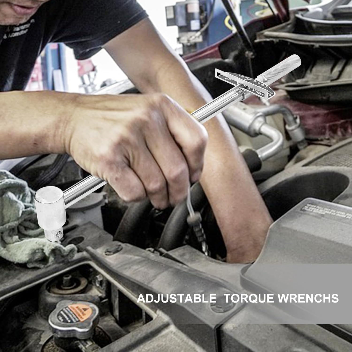 Adjustable 3/4 Inch Pointer Socket Torque Wrench 500nm Professional Torque Hand Tool for Car Repair and Auto Maintenance