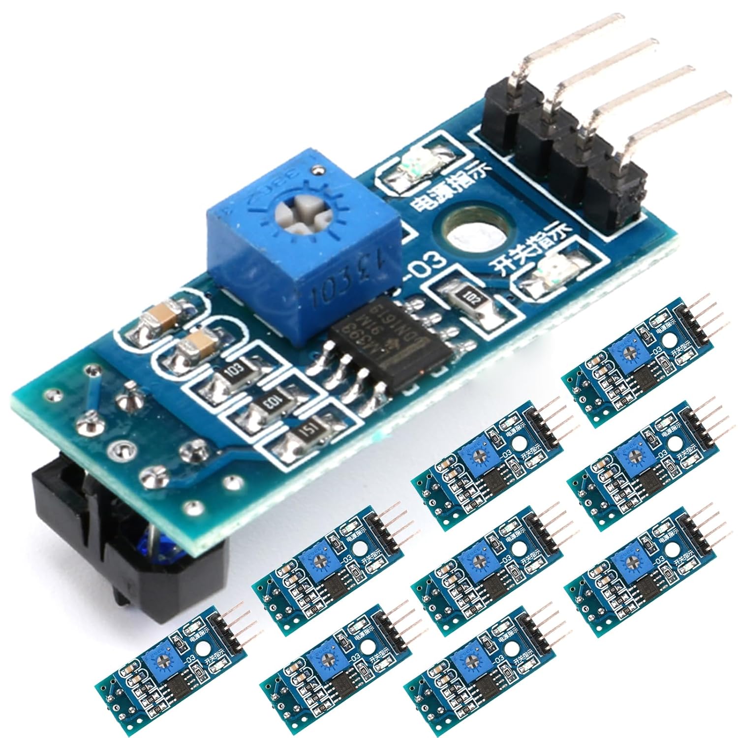 Arduino Sensor Infrarojo JESSINIE - 10 unidades TCRT5000 módulo de sensor reflectante infrarrojo ...