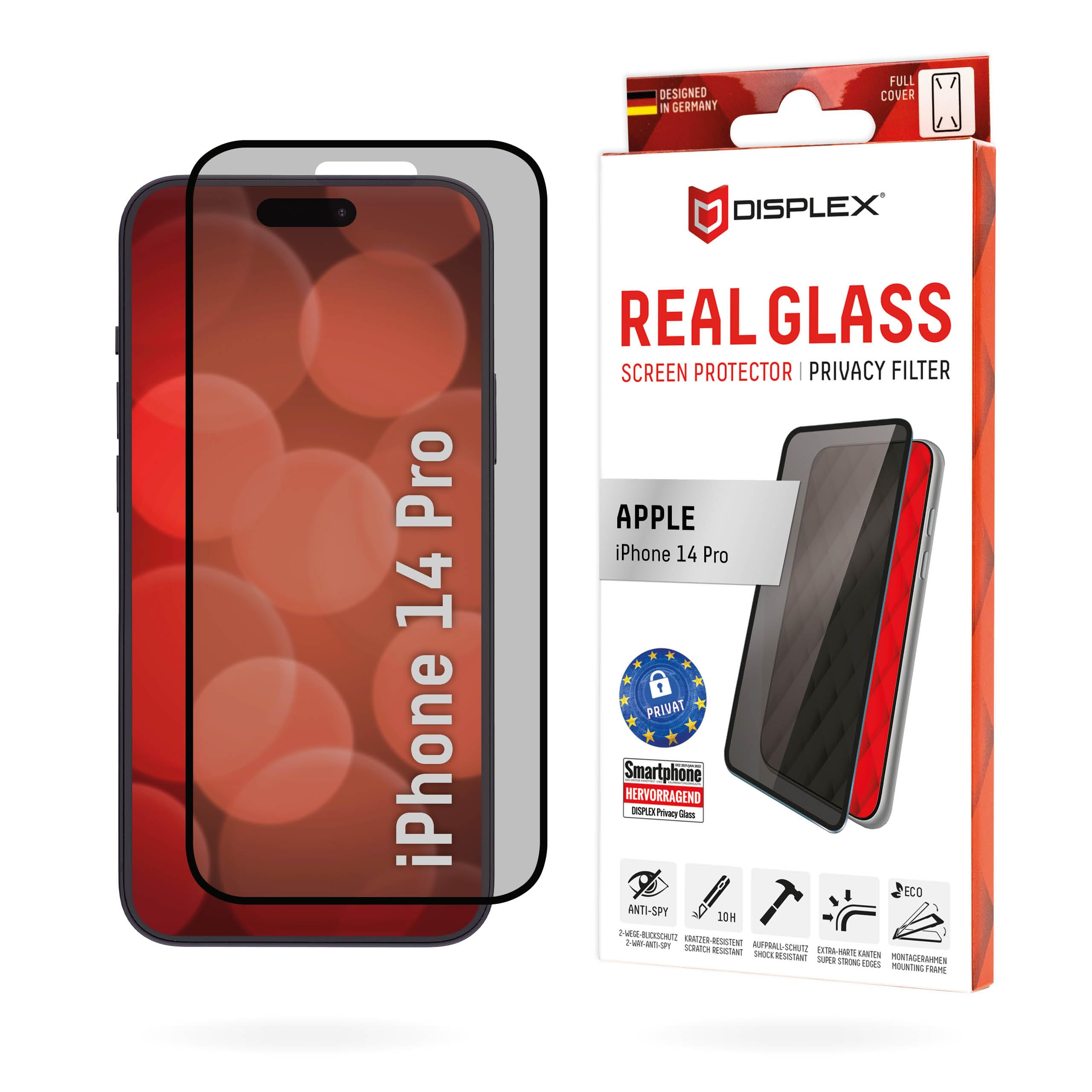 EVI Displex 01707 Protezione per Lo Schermo e Il Retro dei telefoni cellulari Pellicola proteggischermo Trasparente Apple 1 pz