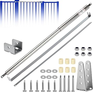 TB400SS Outdoor Gate Closer for 75 to 175 lbs Width 40 to 64 Inches | Hydraulic Gate Closer for Farms, Ranches, Gardens, Sports Complexes, Home Yards, Opening Pressure 6 to 12 Pounds