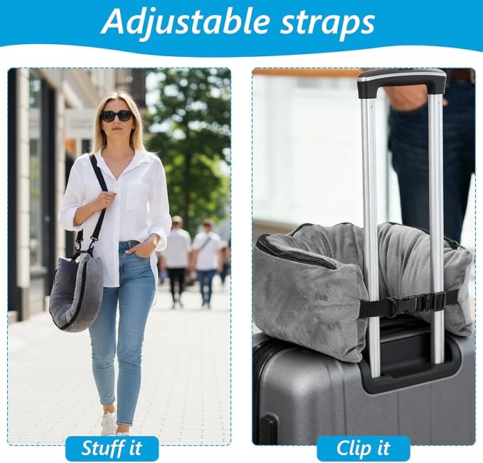 Almohada de Viaje Acolchada Portátil para Cuello miniatura 5