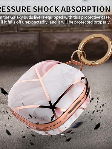 Miniatura 4 de Funda rígida transparente de policarbonato para Galaxy Buds 2 Pro, funda protectora de TPU para mujeres y niñas con llavero, funda protectora de