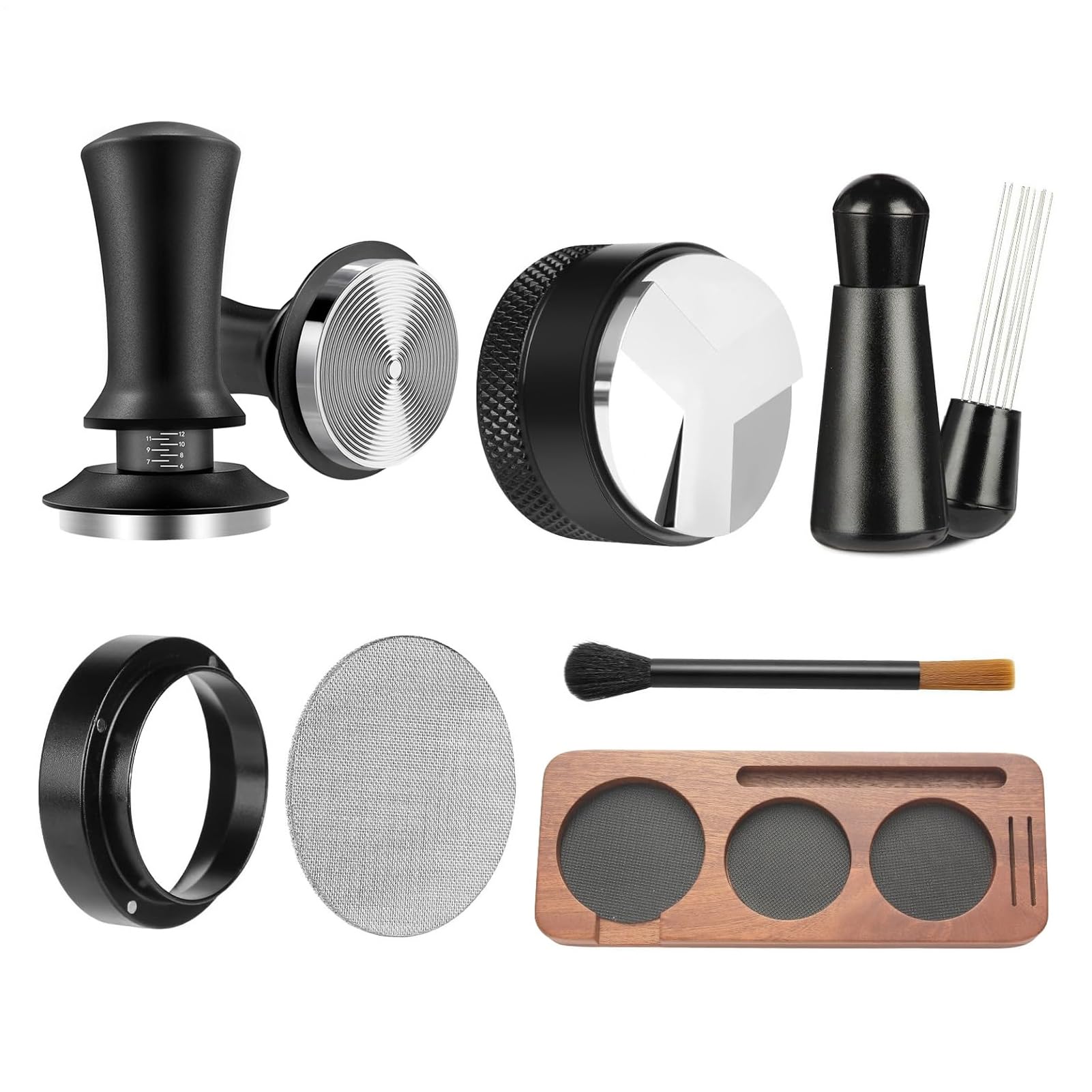 Juego De Tamper De Café Distribuidor De Prensado De Cocina | Estación de Prensa para Café Para Tienda Bar Residencia Cocina Apartamento Café Casa Entusiastas Y Principiante