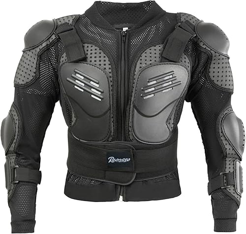 Reomoto Chaqueta de motocicleta para niños, equipo de motocicleta para niños, chaqueta de armadura de cuerpo completo para ciclismo, MTB ATV Skate