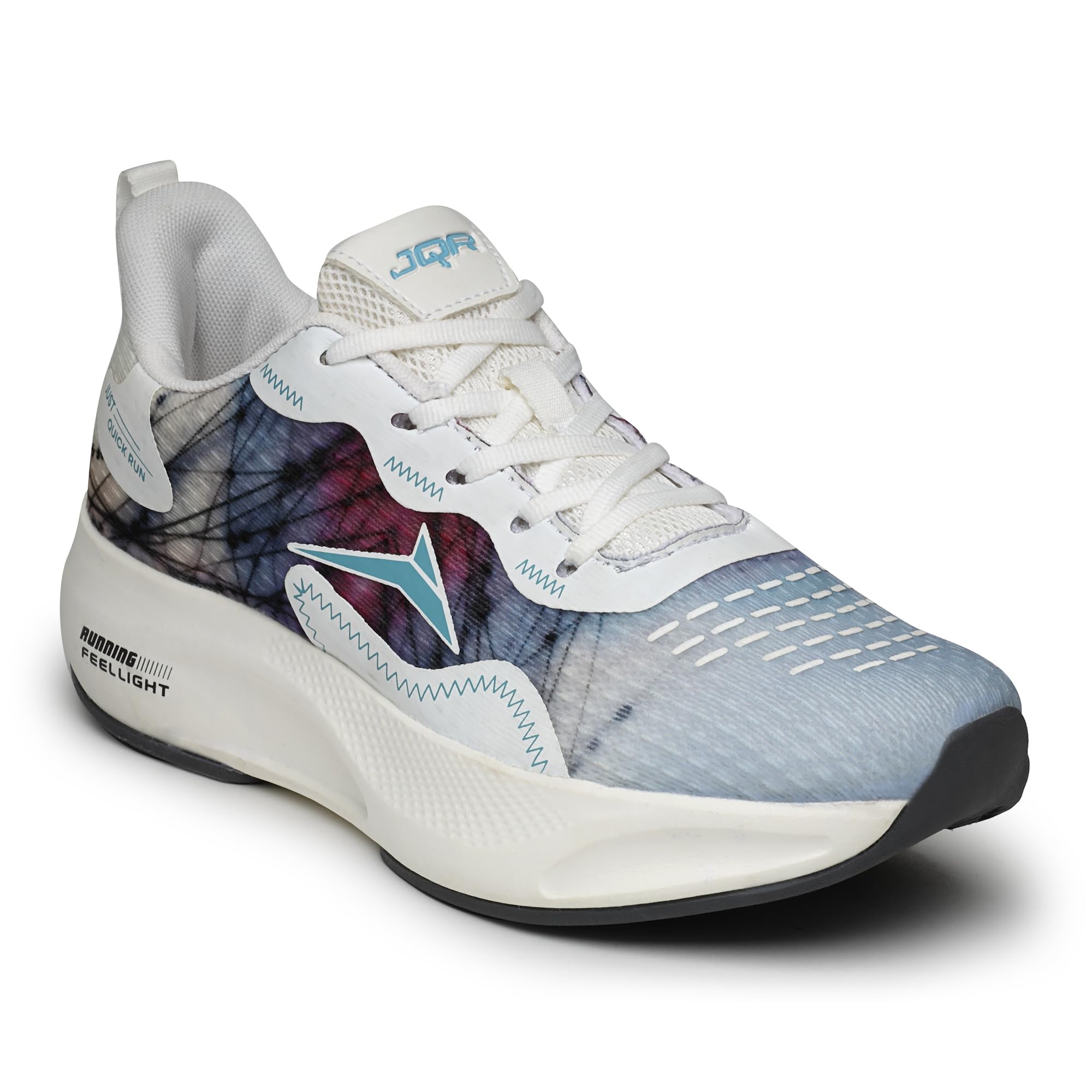 jqr Bella-N White Sports Shoe for Men | Breathable Mesh | Shock Absorption | Non-Slip | Lightweight & Comfortable | Stylish & Durable for Gym, Walking, Jogging & Casual Use for Everyday Wear-picture-24