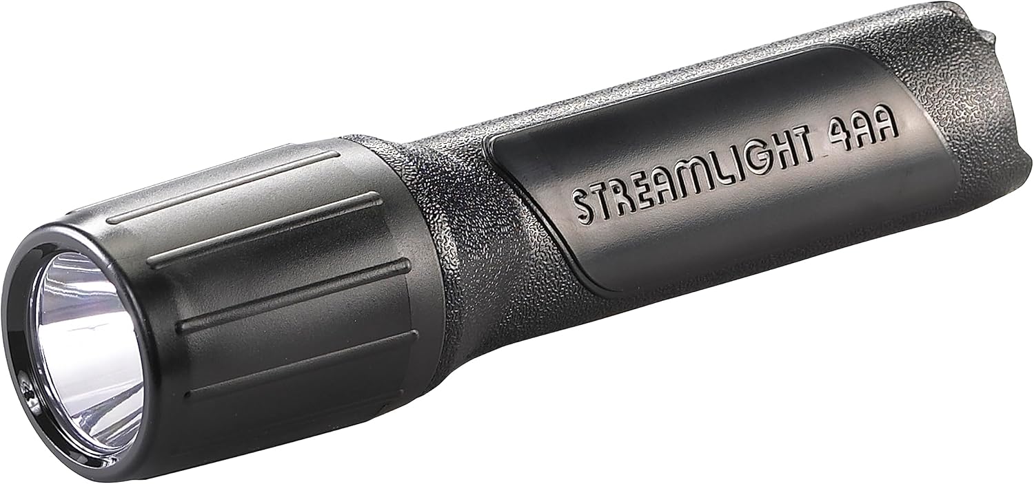 Streamlight 68702 4AA ProPolymer Lux Div 1 HAZ-LO 200-Lumen 12000-Candela Intrinsically Safe LED Flashlight with 4 x Alkaline Batteries, Black, Easy-Open Box