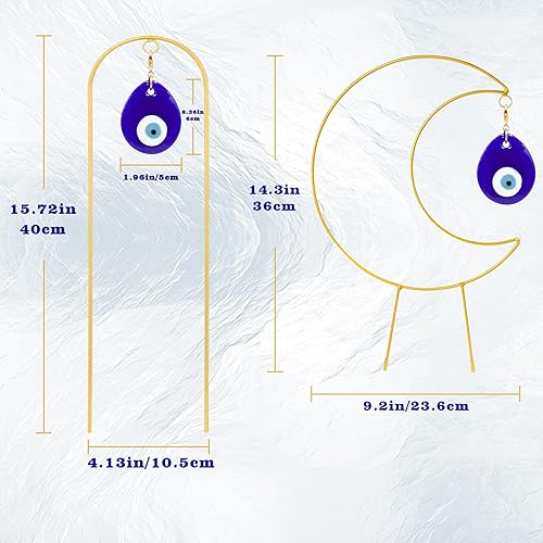 Miniatura 6 de Paquete de 2 enrejados pequeños para plantas en maceta, estacas de soporte de metal dorado para plantas trepadoras de interior, accesorios de