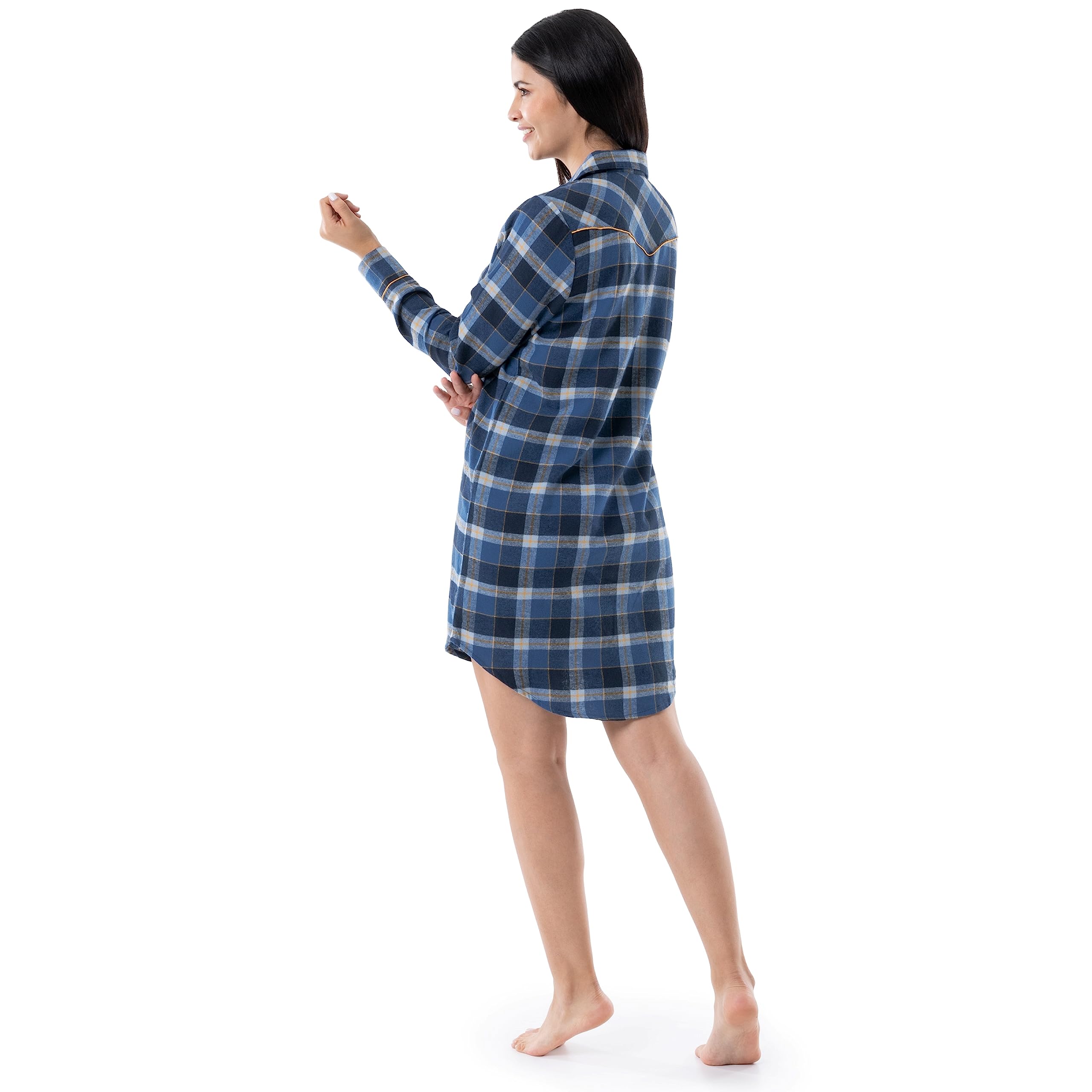 Wrangler Koszula nocna Kobiety Średniej długości flanelowa sukienka do spania