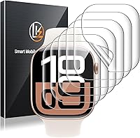 Vista 12 de LK Pack de 3 para Apple Watch Ultra 3 Protector de Pantalla 49mm [Cero-Falla] HD Top 9H Vidrio Templado Apple Watch Ultra / Ultra 2 Protector