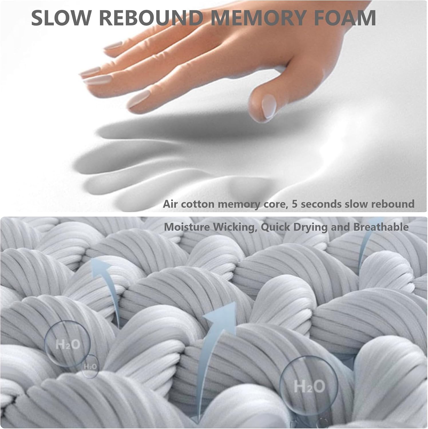 3-in-1 Neck Massage Pillow with Heat, Cervical Support Memory Foam Pillow for Shoulder and Neck Relaxation (Dark Gray)