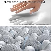 Vista 8 de Almohada masajeadora de cuello 3 en 1 con almohada de masaje de tejido profundo para relajación del cuello (gris claro)