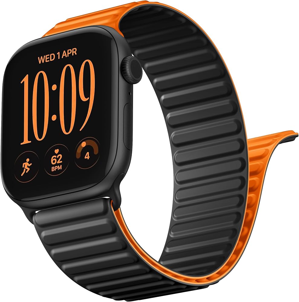 Bandsie Silicone Magnetic Band Compatible with Apple Watch Bands Solo Loop — 사진 1